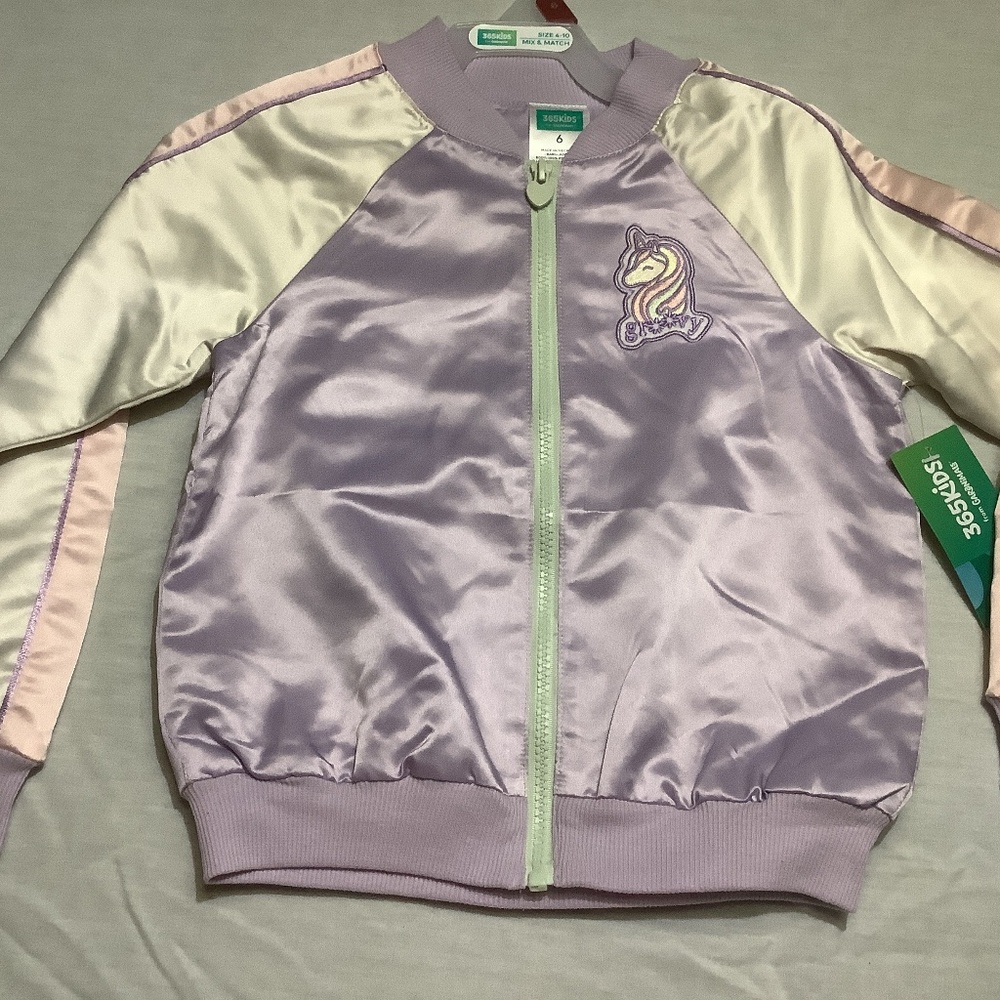 Girls purple bomber jaket